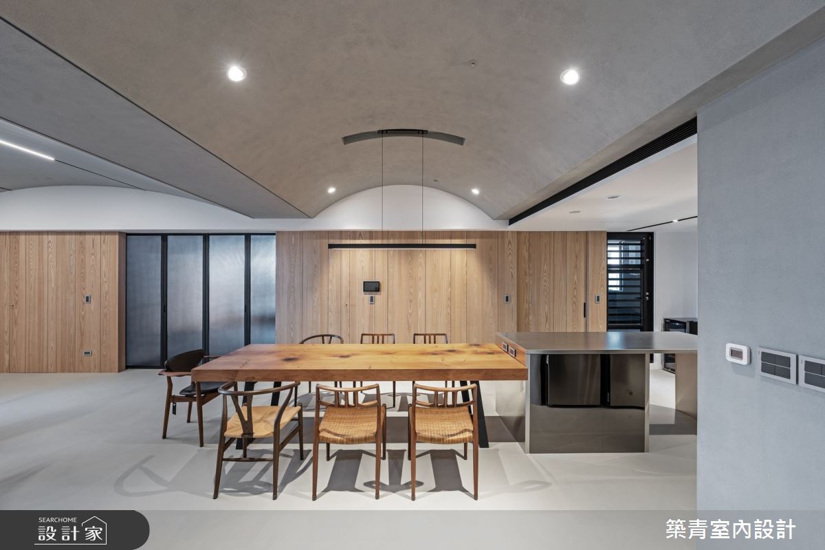 50坪新成屋(5年以下)＿現代風餐廳中島案例圖片＿築青室內裝修有限公司＿築青_74之14