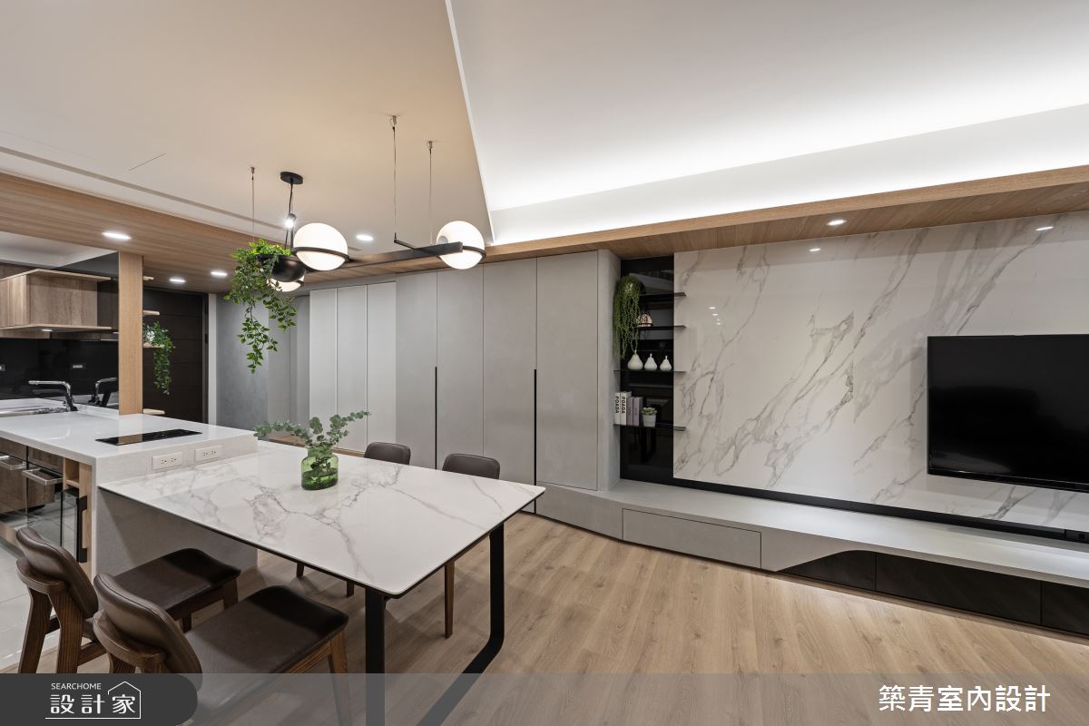 48坪新成屋(5年以下)＿現代風客廳餐廳案例圖片＿築青室內裝修有限公司＿築青_75之7