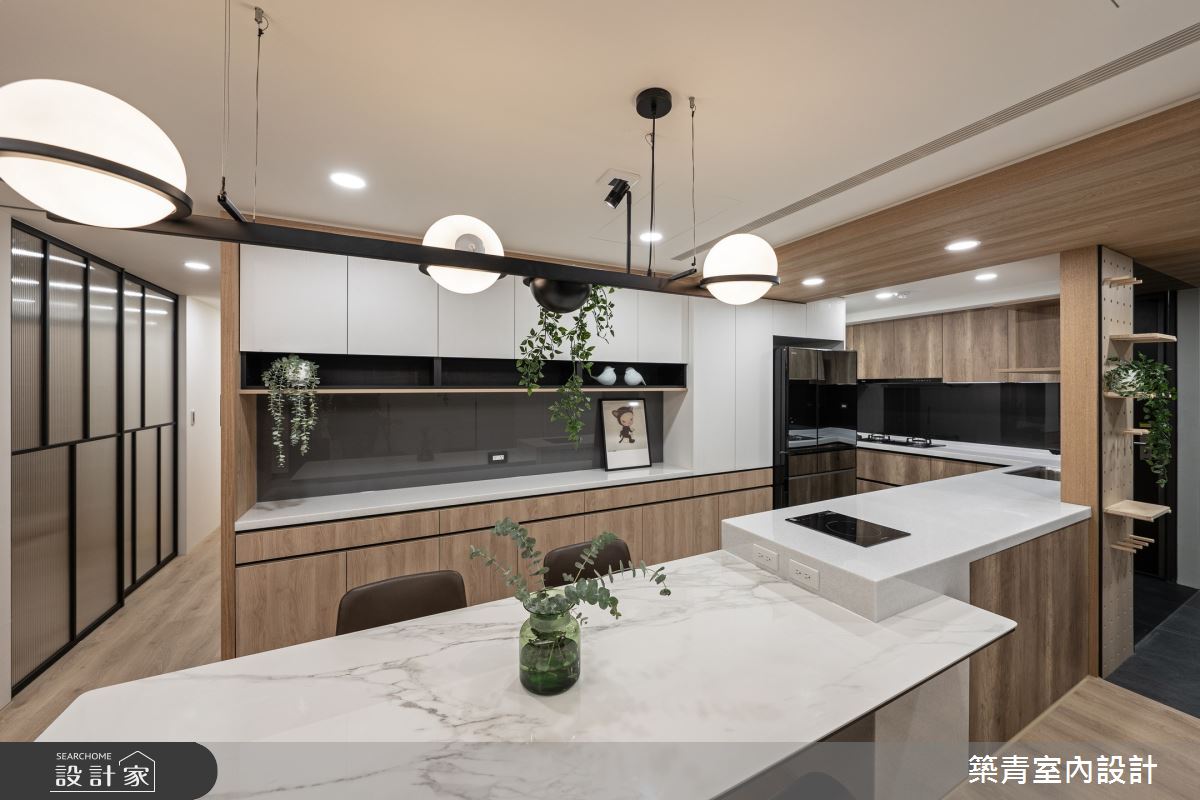 48坪新成屋(5年以下)＿現代風餐廳中島案例圖片＿築青室內裝修有限公司＿築青_75之11