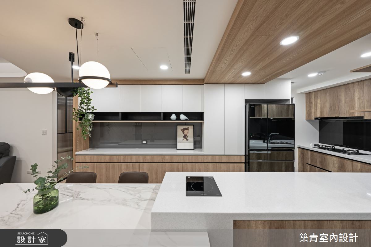 48坪新成屋(5年以下)＿現代風餐廳中島案例圖片＿築青室內裝修有限公司＿築青_75之12