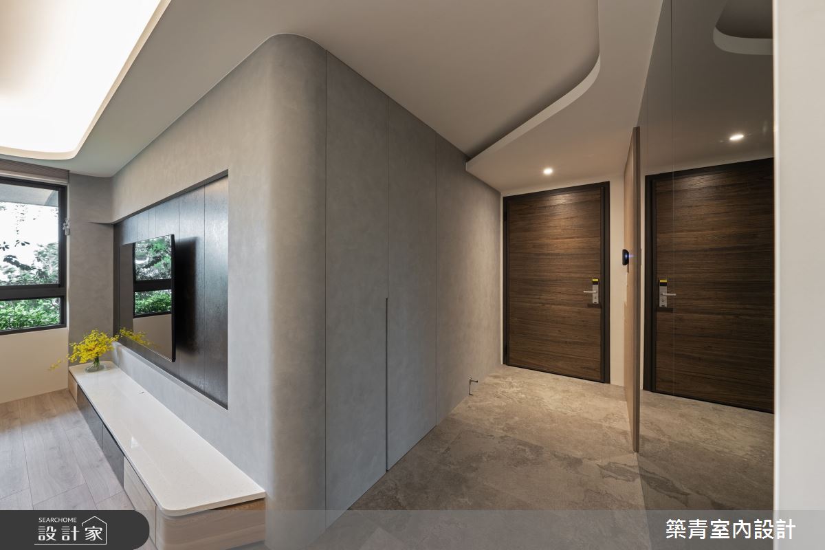 35坪新成屋(5年以下)＿現代風玄關案例圖片＿築青室內裝修有限公司＿築青_76之2