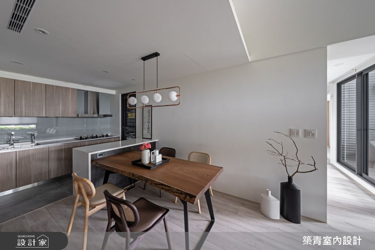 35坪新成屋(5年以下)＿現代風餐廳廚房案例圖片＿築青室內裝修有限公司＿築青_76之4