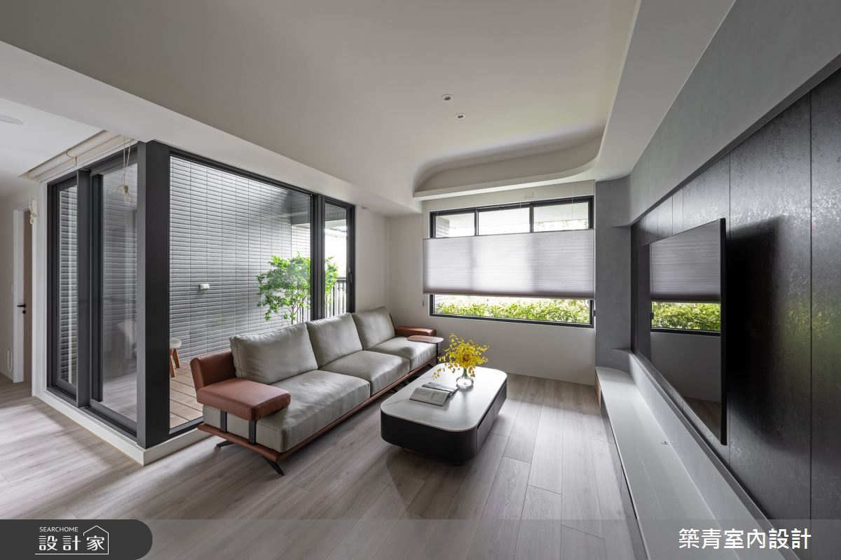 35坪新成屋(5年以下)＿現代風客廳陽台案例圖片＿築青室內裝修有限公司＿築青_76之7