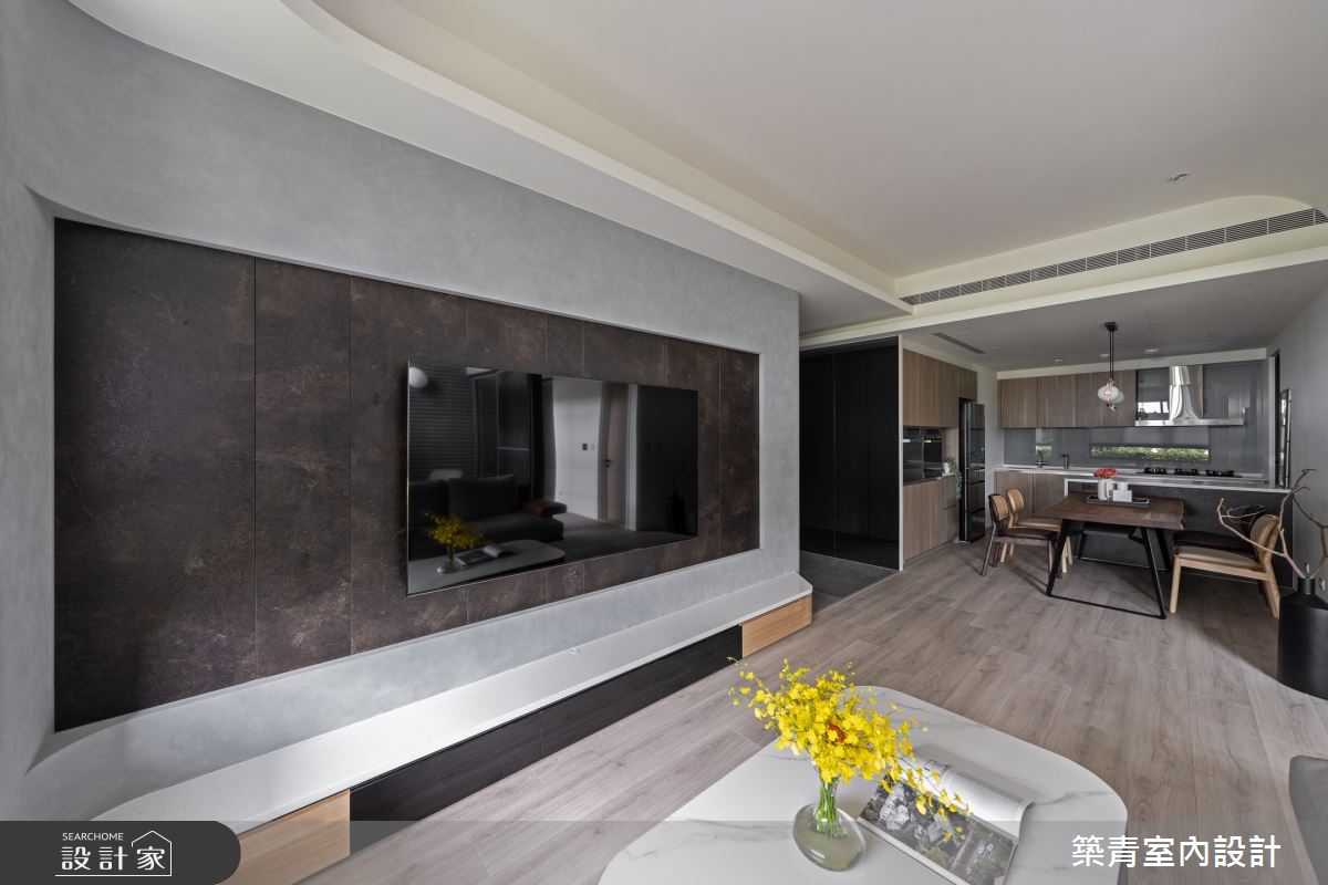 35坪新成屋(5年以下)＿現代風客廳餐廳廚房案例圖片＿築青室內裝修有限公司＿築青_76之10