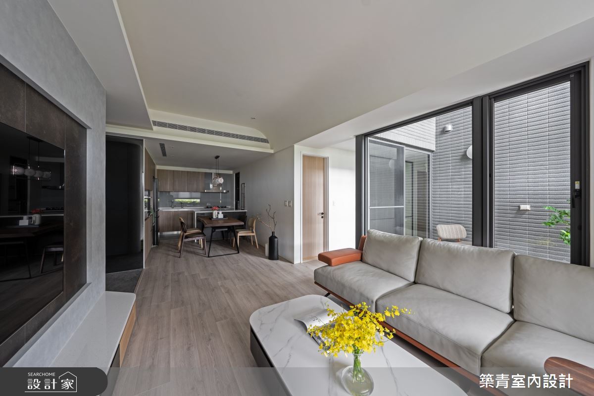 35坪新成屋(5年以下)＿現代風客廳餐廳廚房案例圖片＿築青室內裝修有限公司＿築青_76之11
