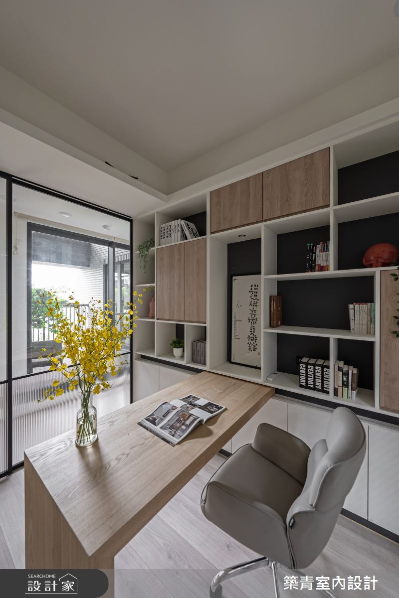 35坪新成屋(5年以下)＿現代風書房工作區案例圖片＿築青室內裝修有限公司＿築青_76之22