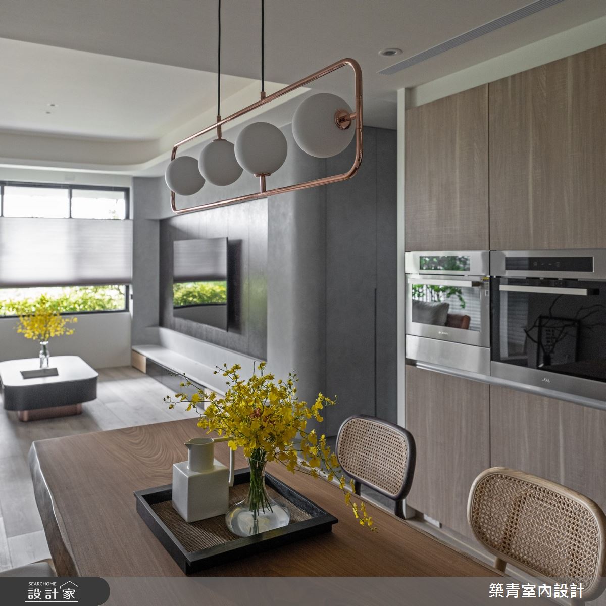 35坪新成屋(5年以下)＿現代風客廳餐廳案例圖片＿築青室內裝修有限公司＿築青_76之14