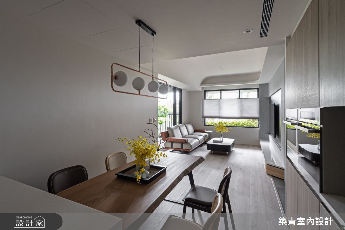 35坪新成屋(5年以下)＿現代風客廳餐廳案例圖片＿築青室內裝修有限公司＿築青_76之16
