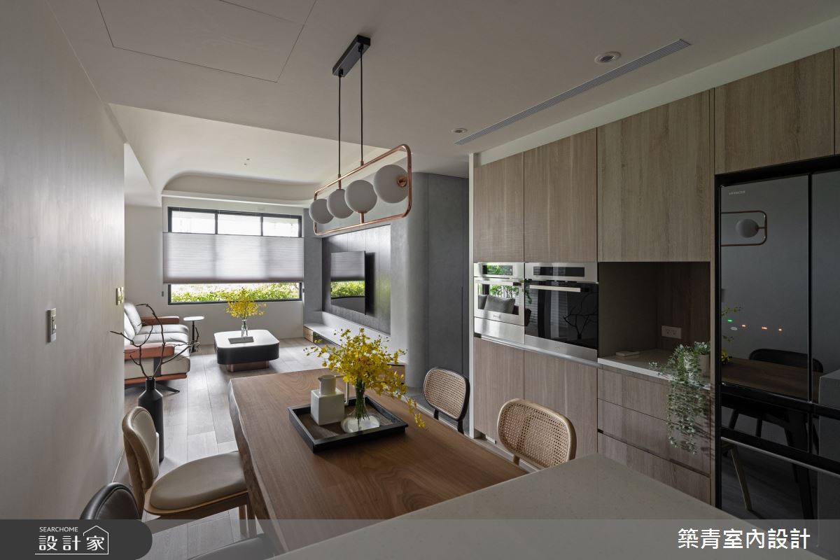 35坪新成屋(5年以下)＿現代風客廳餐廳案例圖片＿築青室內裝修有限公司＿築青_76之15
