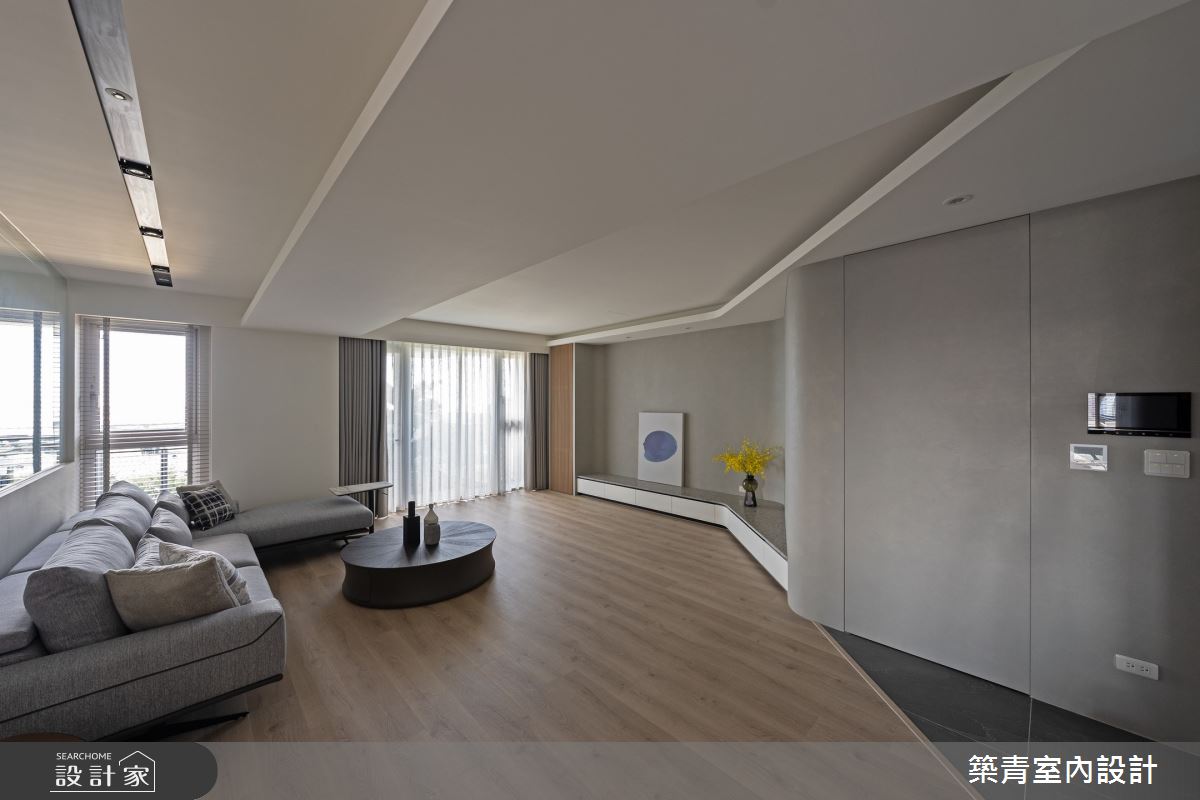 48坪新成屋(5年以下)＿現代風客廳案例圖片＿築青室內裝修有限公司＿築青_77之9