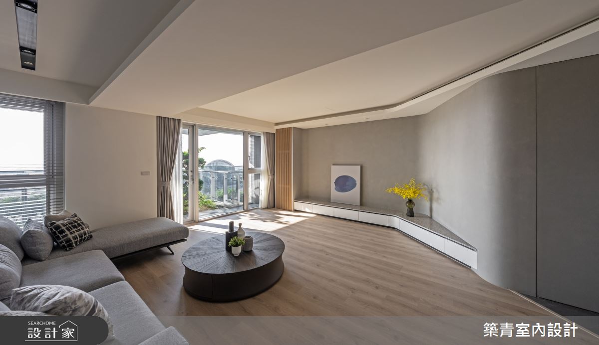 48坪新成屋(5年以下)＿現代風客廳陽台案例圖片＿築青室內裝修有限公司＿築青_77之13