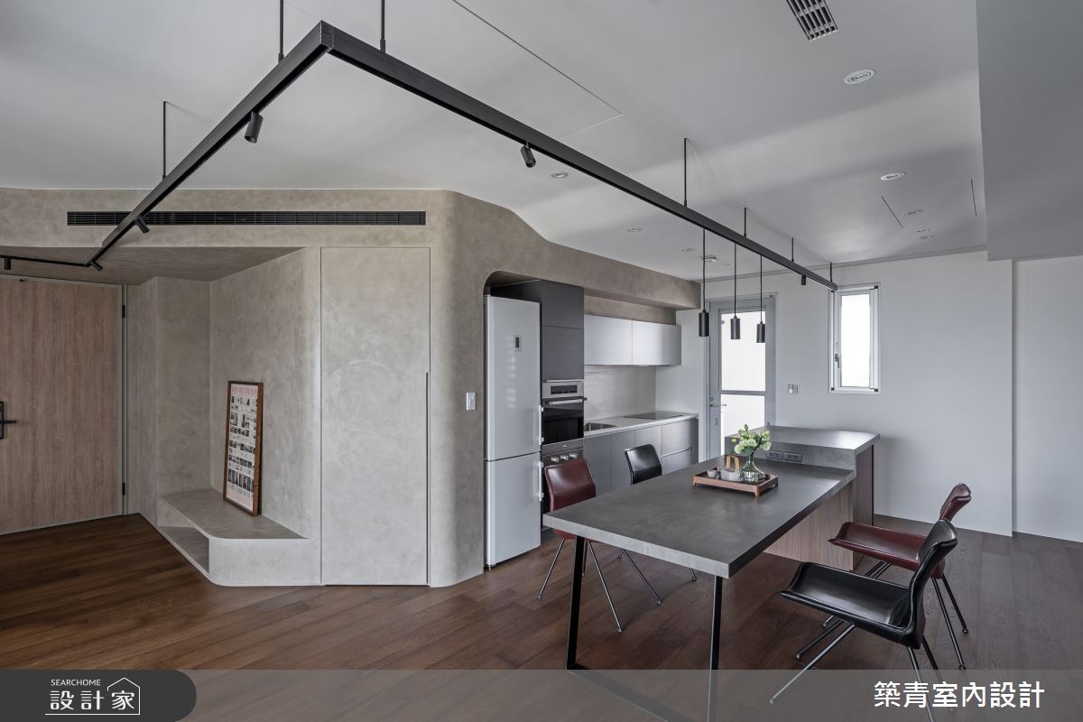 24坪預售屋＿現代風客廳餐廳廚房中島案例圖片＿築青室內裝修有限公司＿築青_78之10
