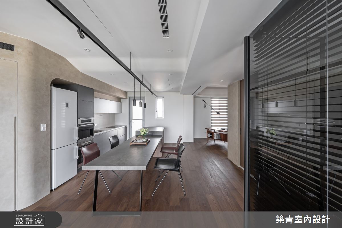 24坪預售屋＿現代風餐廳廚房中島案例圖片＿築青室內裝修有限公司＿築青_78之12