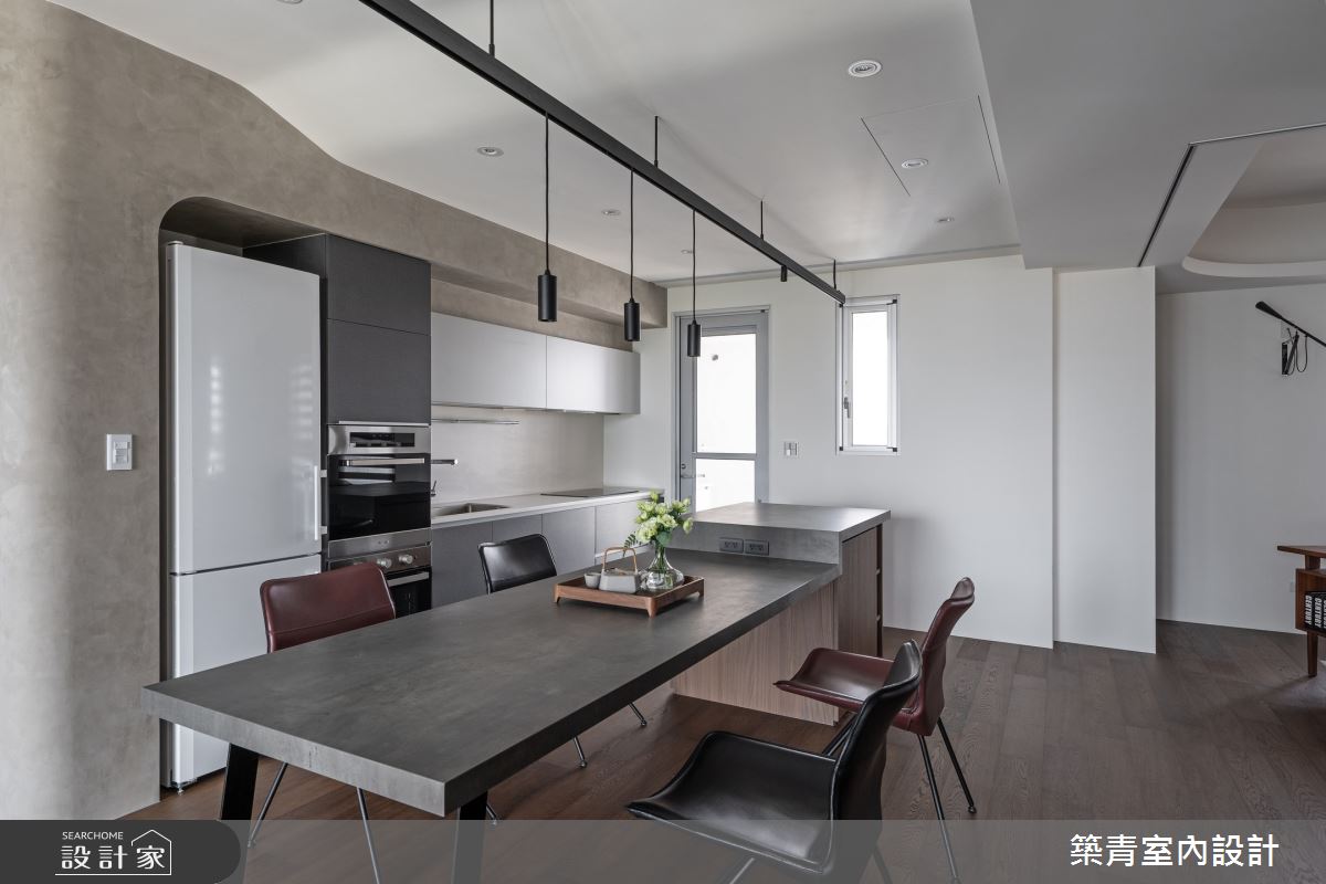 24坪預售屋＿現代風餐廳廚房中島案例圖片＿築青室內裝修有限公司＿築青_78之14