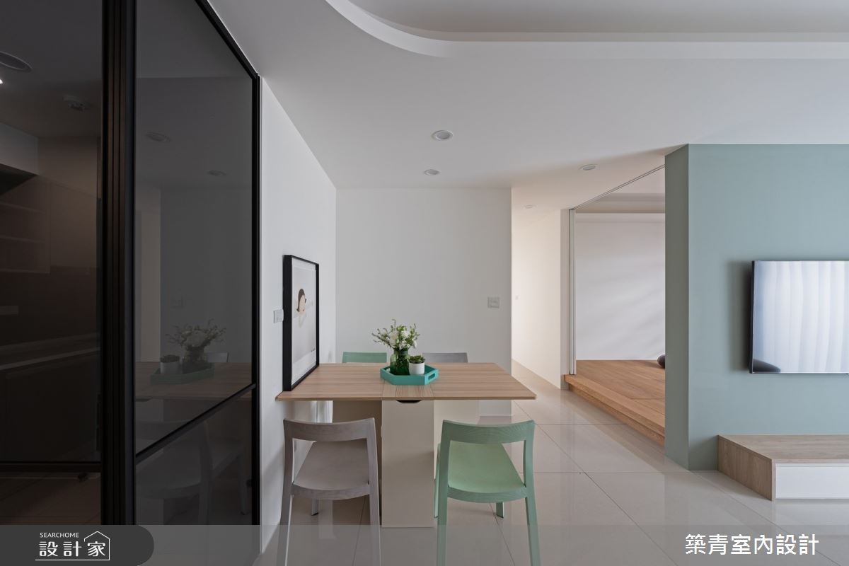 35坪預售屋＿現代北歐風客廳餐廳和室多功能室案例圖片＿築青室內裝修有限公司＿築青_81之4