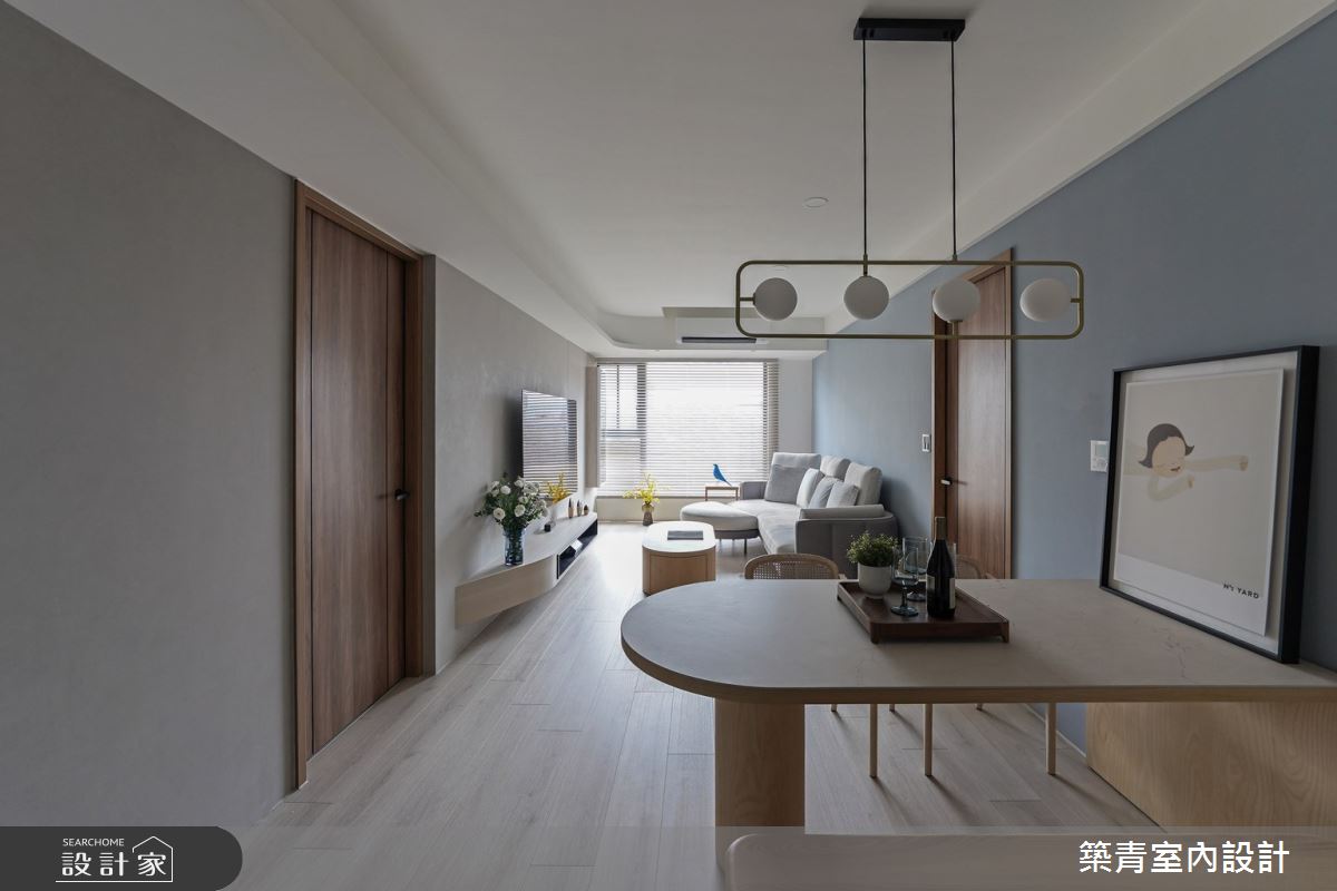 35坪預售屋＿混搭風客廳餐廳案例圖片＿築青室內裝修有限公司＿築青_82之1