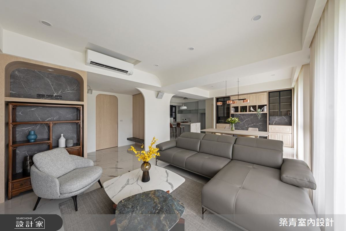 35坪新成屋(5年以下)＿現代北歐風玄關客廳餐廳廚房案例圖片＿築青室內裝修有限公司＿築青_83之3