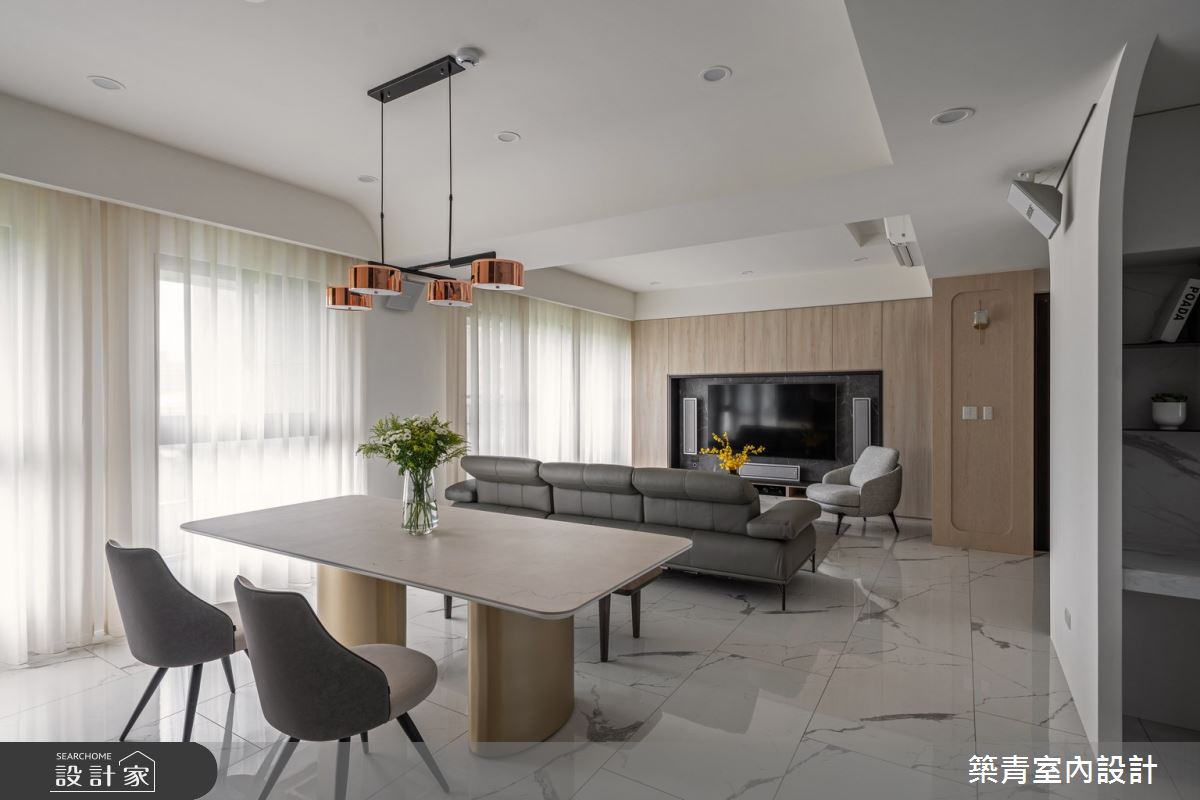 35坪新成屋(5年以下)＿現代北歐風客廳餐廳案例圖片＿築青室內裝修有限公司＿築青_83之14