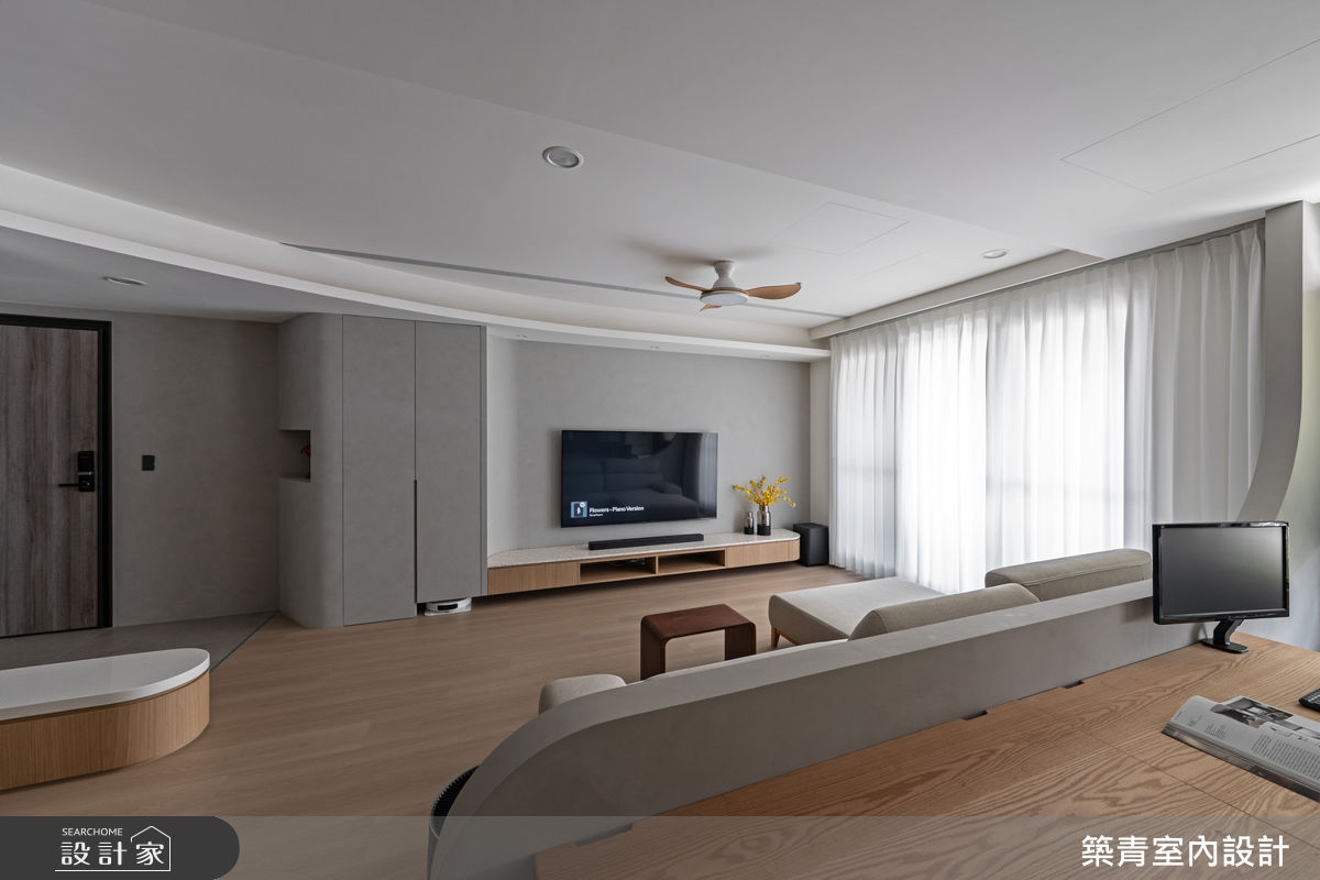 30坪預售屋＿現代北歐風客廳書房案例圖片＿築青室內裝修有限公司＿築青_84之9
