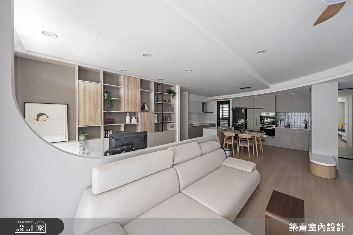 30坪預售屋＿現代北歐風客廳餐廳廚房書房案例圖片＿築青室內裝修有限公司＿築青_84之14