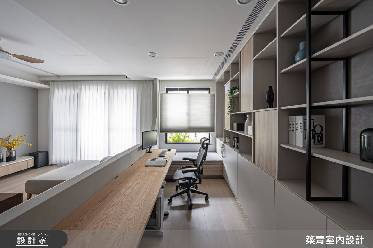 30坪預售屋＿現代北歐風客廳書房臥榻案例圖片＿築青室內裝修有限公司＿築青_84之18