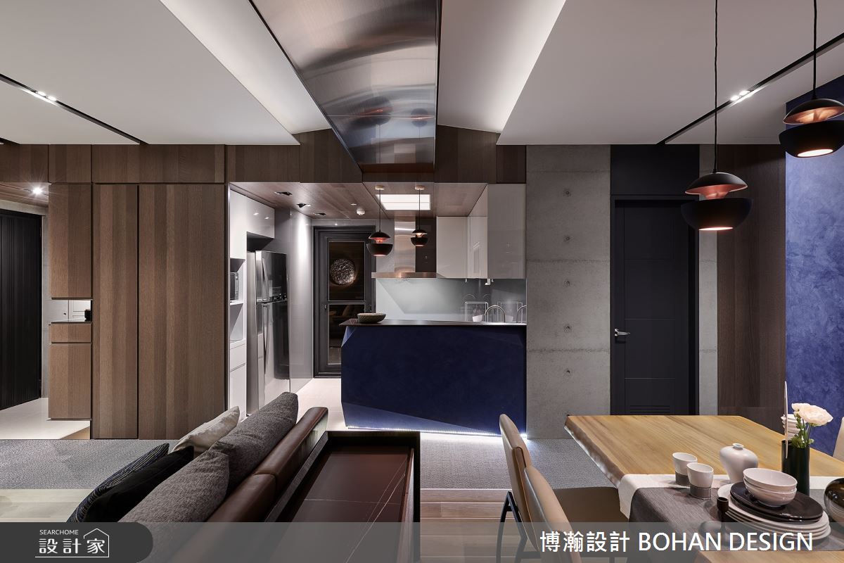 40坪新成屋(5年以下)＿現代風客廳餐廳廚房吧檯中島案例圖片＿博瀚設計 BOHAN DESIGN＿博瀚_16之10