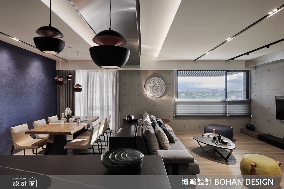 40坪新成屋(5年以下)＿現代風客廳餐廳吧檯中島案例圖片＿博瀚設計 BOHAN DESIGN＿博瀚_16之11