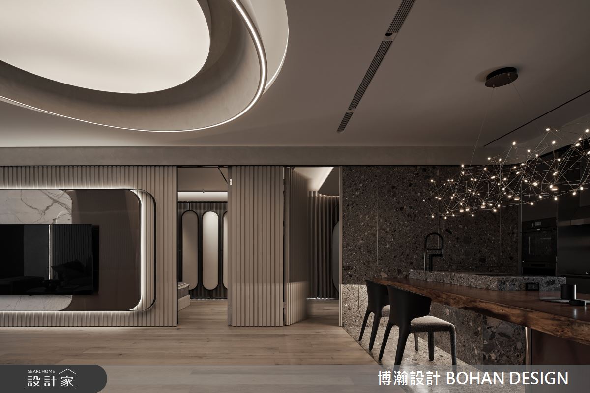 70坪新成屋(5年以下)＿現代風客廳餐廳中島案例圖片＿博瀚設計 BOHAN DESIGN＿博瀚_17之12