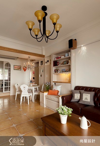 35坪新成屋(5年以下)＿鄉村風客廳案例圖片＿尚屋設計＿尚屋_02之3