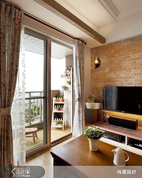 35坪新成屋(5年以下)＿鄉村風客廳案例圖片＿尚屋設計＿尚屋_02之1