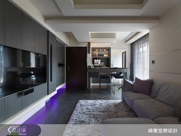 30坪新成屋(5年以下)＿現代風玄關客廳吧檯案例圖片＿綺寓空間設計＿綺寓_08之4