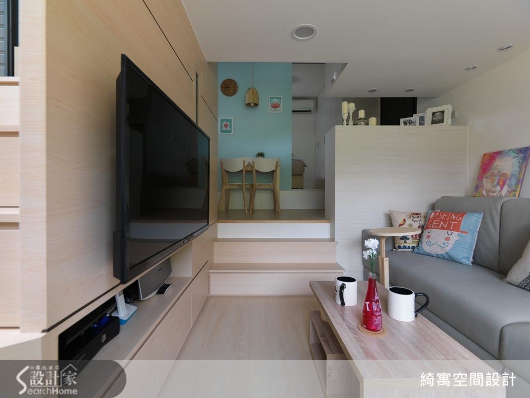 12坪新成屋(5年以下)＿北歐風客廳案例圖片＿綺寓空間設計＿綺寓_05之6