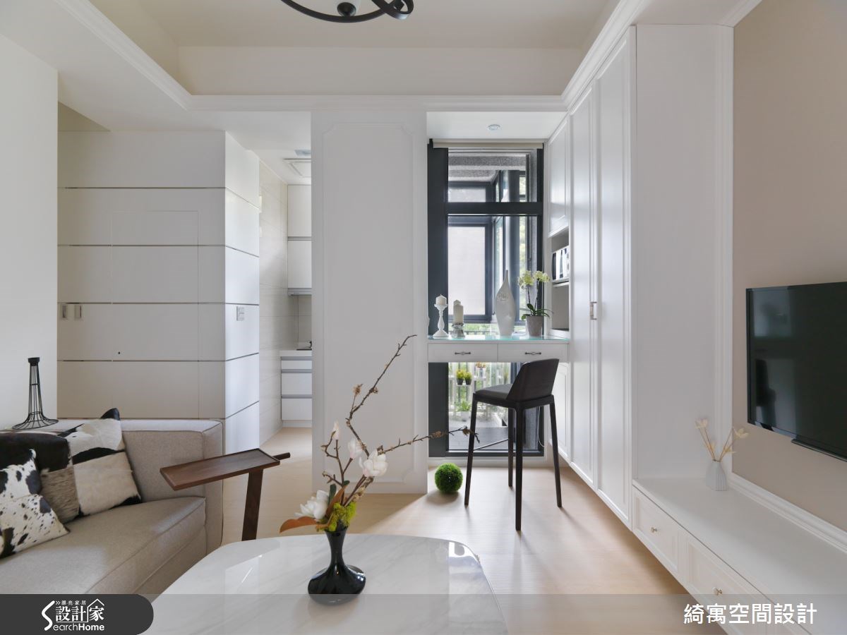 12坪新成屋(5年以下)＿美式風客廳案例圖片＿綺寓空間設計＿綺寓_11之2