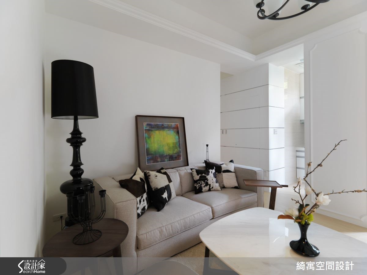12坪新成屋(5年以下)＿美式風客廳案例圖片＿綺寓空間設計＿綺寓_11之3