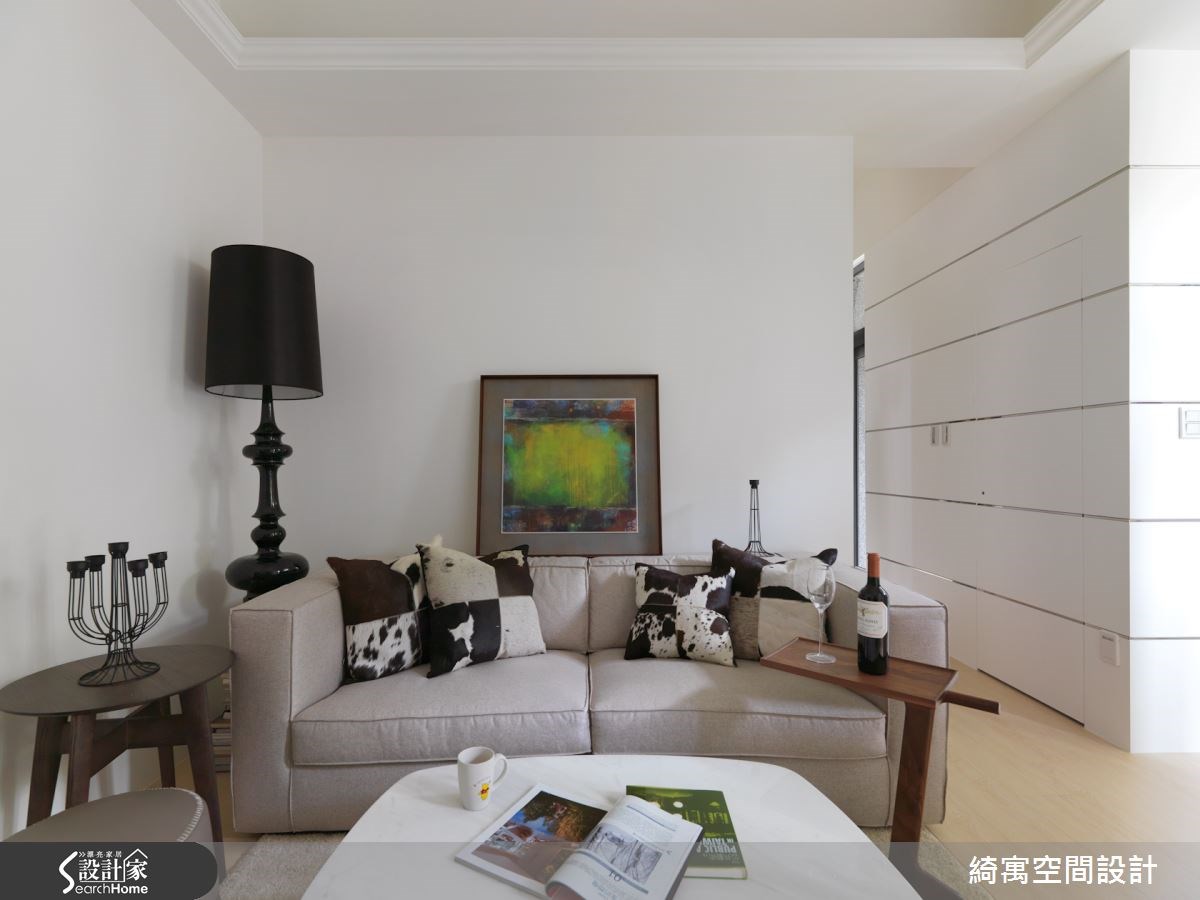 12坪新成屋(5年以下)＿美式風客廳案例圖片＿綺寓空間設計＿綺寓_11之5