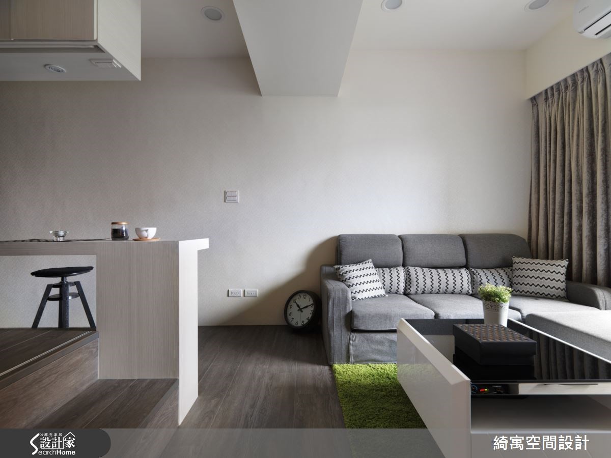 15坪中古屋(5~15年)＿現代風客廳吧檯案例圖片＿綺寓空間設計＿綺寓_13之4
