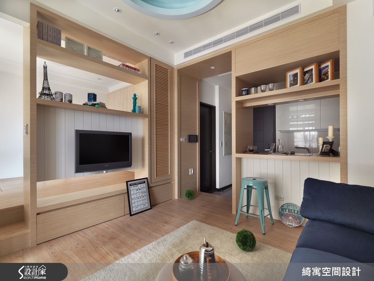 9坪新成屋(5年以下)＿北歐風客廳案例圖片＿綺寓空間設計＿綺寓_18之3