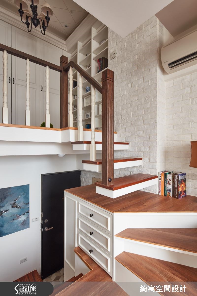 11坪老屋(16~30年)＿美式風玄關樓梯案例圖片＿綺寓空間設計＿綺寓_19之11
