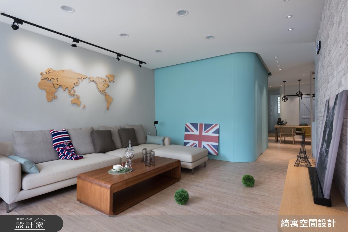 26坪老屋(16~30年)＿北歐風客廳餐廳案例圖片＿綺寓空間設計＿綺寓_21之9