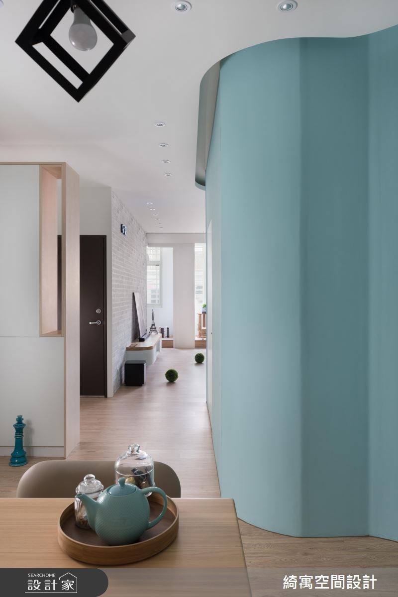 26坪老屋(16~30年)＿北歐風玄關客廳餐廳案例圖片＿綺寓空間設計＿綺寓_21之16