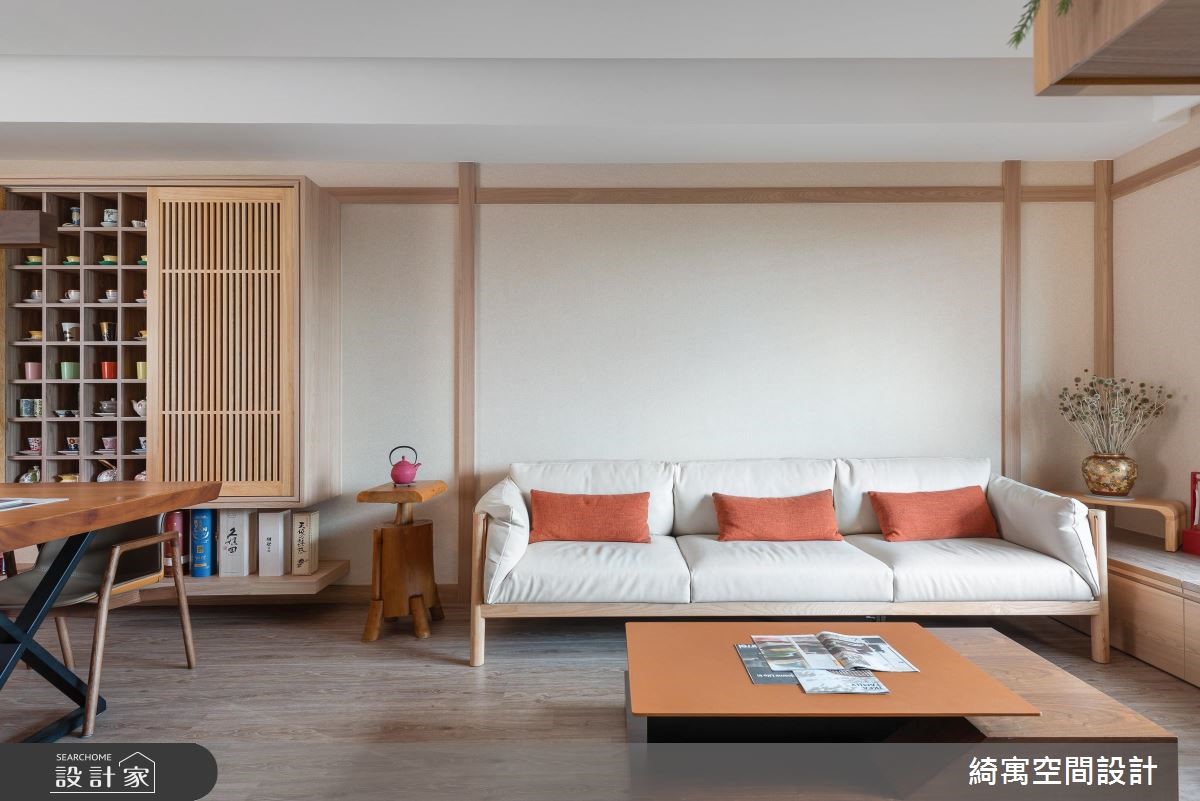 18坪新成屋(5年以下)＿人文禪風客廳案例圖片＿綺寓空間設計＿綺寓_24之8
