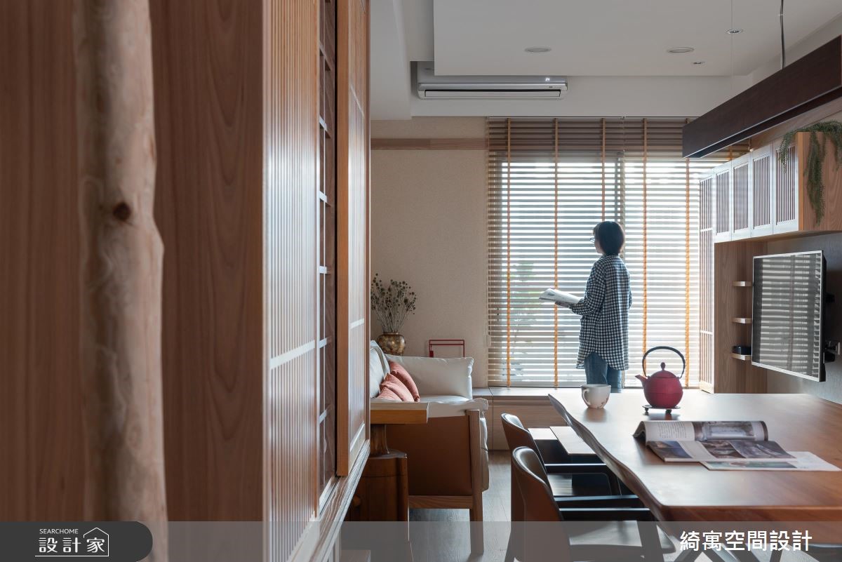 18坪新成屋(5年以下)＿人文禪風客廳餐廳案例圖片＿綺寓空間設計＿綺寓_24之10