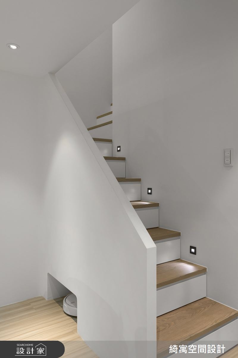 14坪新成屋(5年以下)＿北歐風樓梯案例圖片＿綺寓空間設計＿綺寓_33之8
