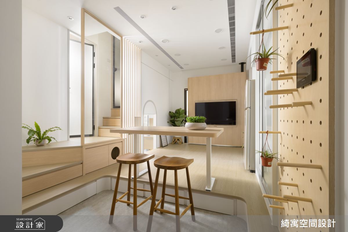 11坪新成屋(5年以下)＿北歐風客廳餐廳廚房樓梯案例圖片＿綺寓空間設計＿綺寓_34之3