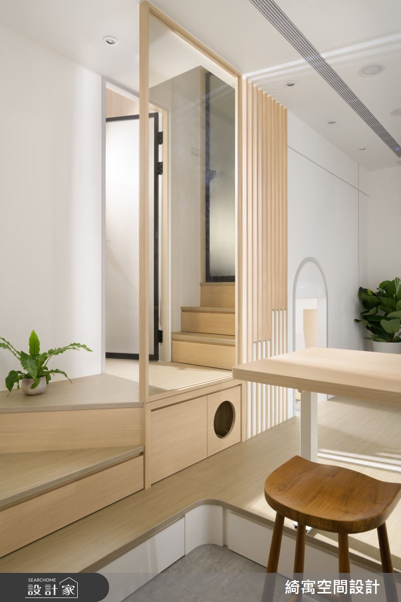 11坪新成屋(5年以下)＿北歐風餐廳樓梯案例圖片＿綺寓空間設計＿綺寓_34之7