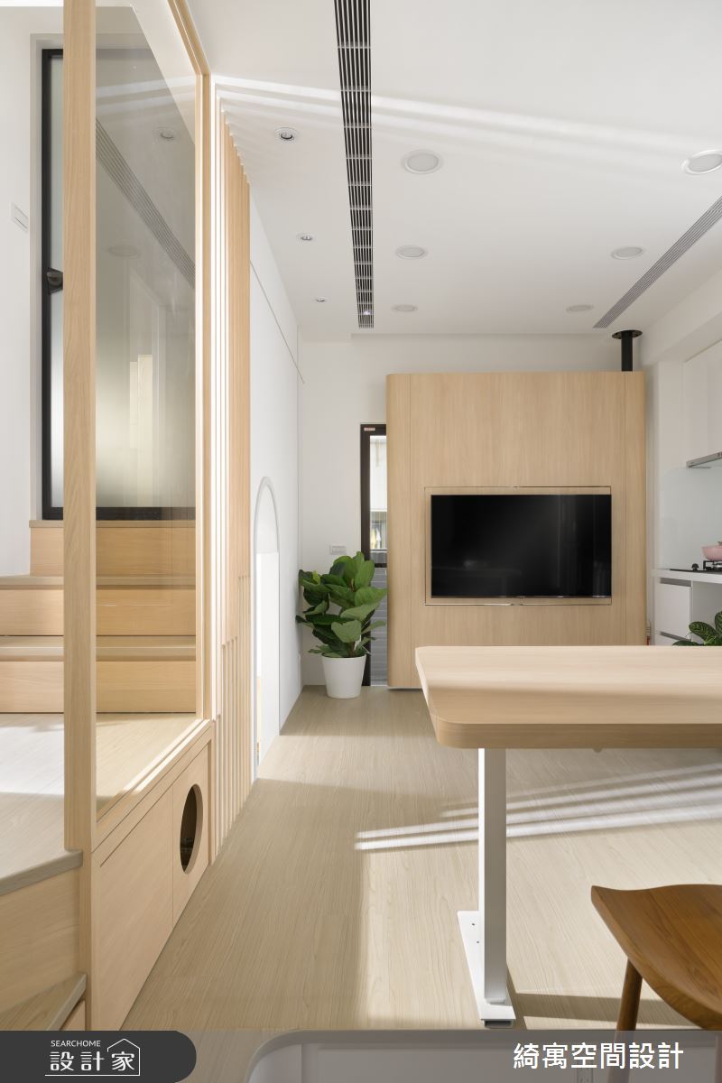 11坪新成屋(5年以下)＿北歐風客廳餐廳樓梯案例圖片＿綺寓空間設計＿綺寓_34之8