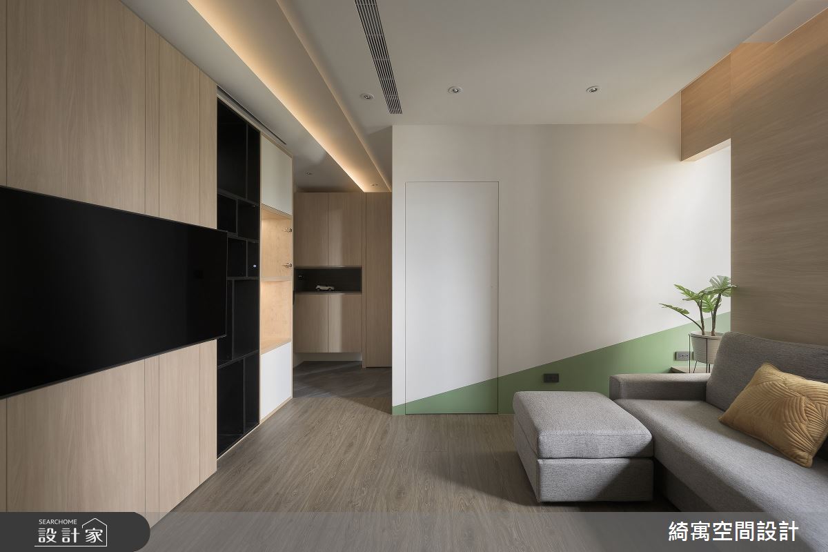 中古屋(5~15年)＿北歐風玄關客廳案例圖片＿綺寓空間設計＿綺寓_35之1