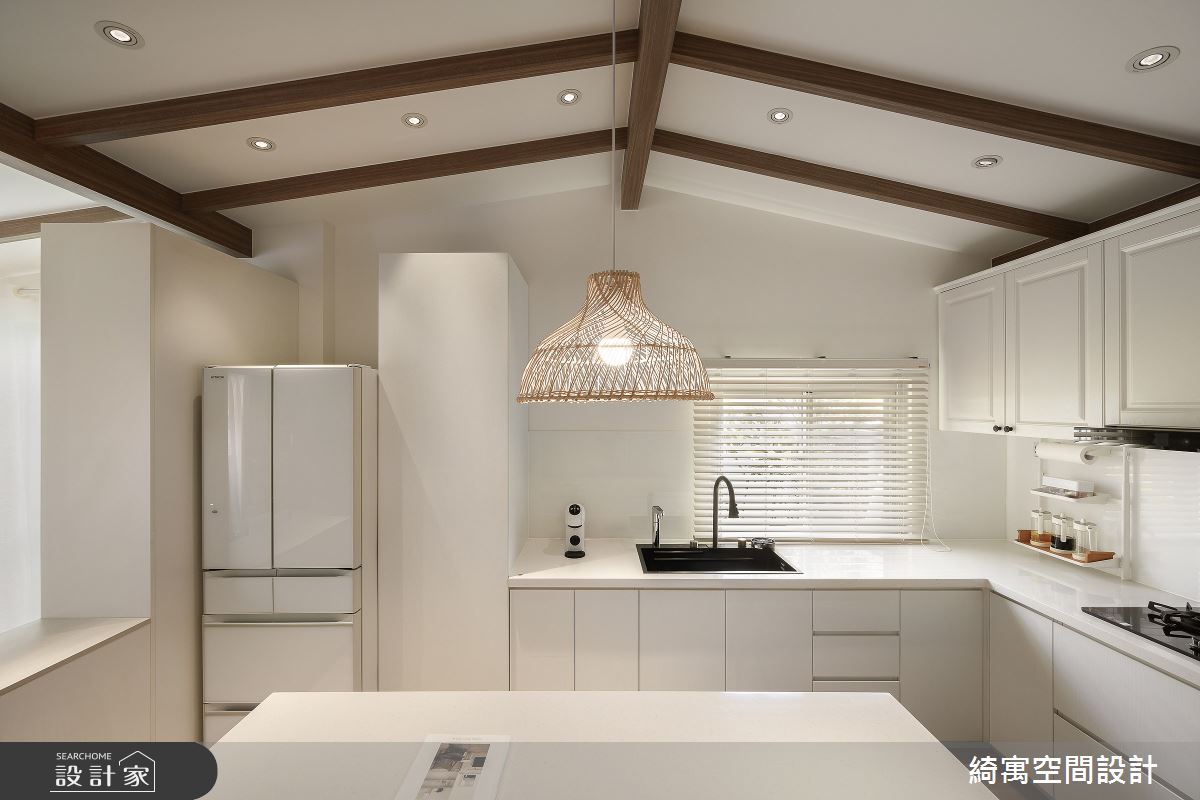 23坪老屋(31~40年)＿美式風餐廳廚房吧檯中島案例圖片＿綺寓空間設計＿綺寓_36之11