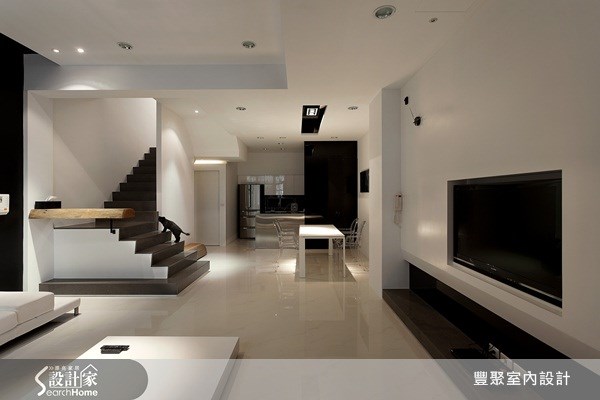 70坪新成屋(5年以下)＿簡約風客廳案例圖片＿豐聚室內設計＿豐聚_02之7