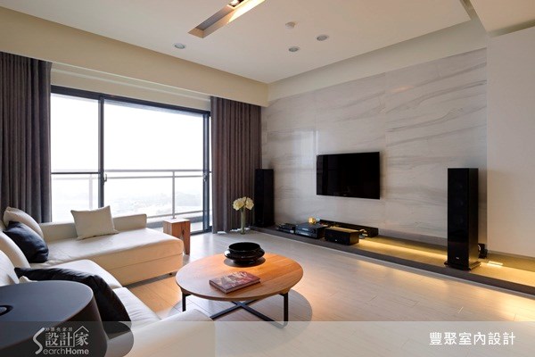 40坪預售屋＿現代風客廳案例圖片＿豐聚室內設計＿豐聚_07之3